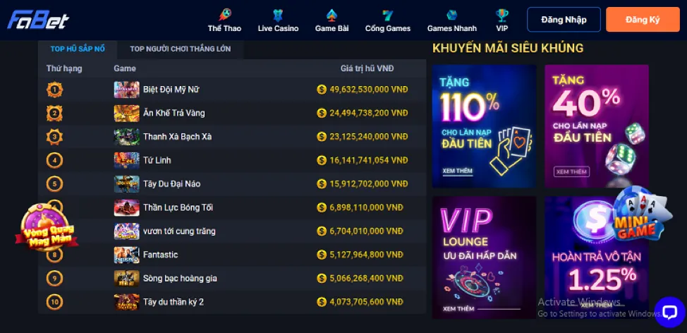 Cá boss khủng và phần thưởng